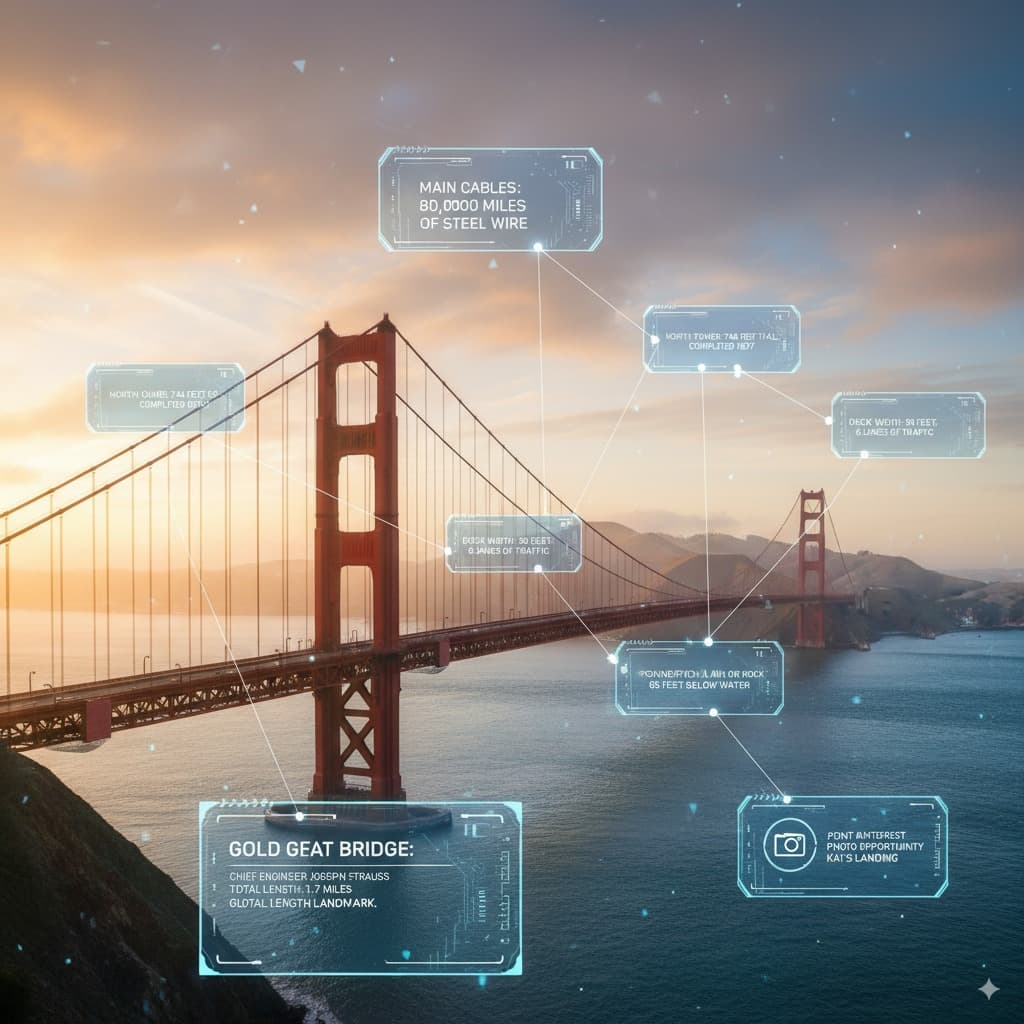 AR Experience Annotation - Creative & Artistic AI image editing prompt. Create location-based AR annotations for landmarks