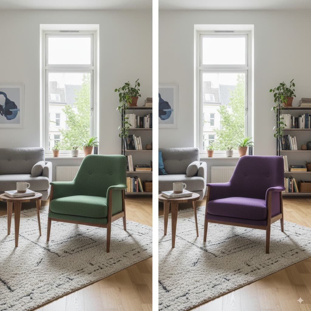 Change Object Colors - Style & Color Changes AI image editing prompt. Modify the color of specific objects in an image
