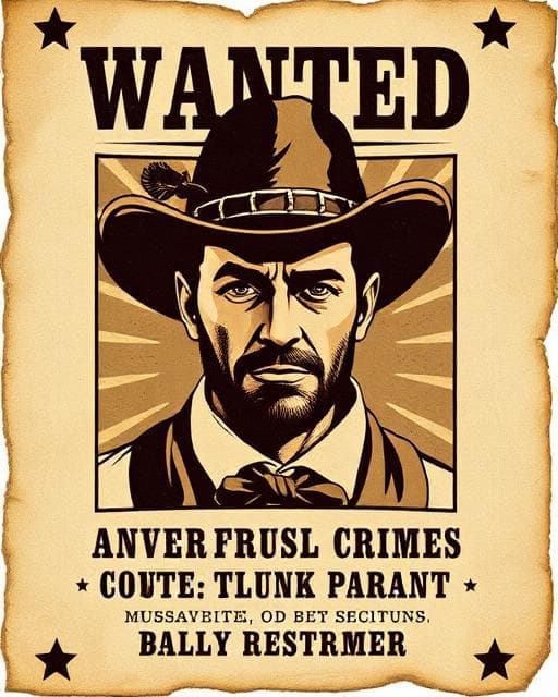 Wanted Poster Creation - Creative & Artistic AI image editing prompt. Create playful wanted posters